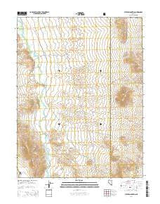 Butler Mountain Nevada Current topographic map, 1:24000 scale, 7.5 X 7.5 Minute, Year 2014