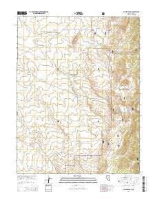 Butler Ranch Nevada Current topographic map, 1:24000 scale, 7.5 X 7.5 Minute, Year 2014