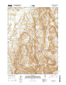 Butte Spring Nevada Current topographic map, 1:24000 scale, 7.5 X 7.5 Minute, Year 2015