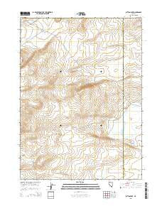 Button Lake Nevada Current topographic map, 1:24000 scale, 7.5 X 7.5 Minute, Year 2015