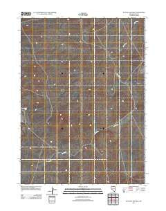 Button Lake Well Nevada Historical topographic map, 1:24000 scale, 7.5 X 7.5 Minute, Year 2012