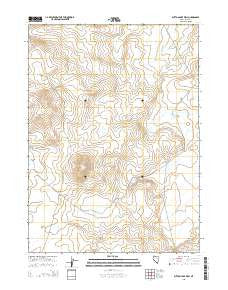 Button Lake Well Nevada Current topographic map, 1:24000 scale, 7.5 X 7.5 Minute, Year 2015