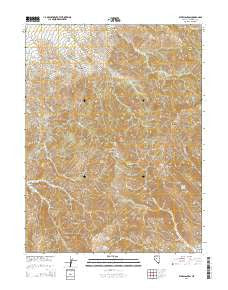 Byers Canyon Nevada Current topographic map, 1:24000 scale, 7.5 X 7.5 Minute, Year 2014