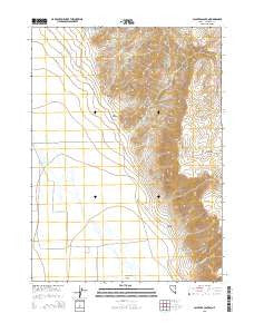 Calavera Canyon Nevada Current topographic map, 1:24000 scale, 7.5 X 7.5 Minute, Year 2015
