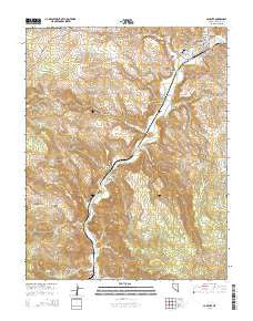 Caliente Nevada Current topographic map, 1:24000 scale, 7.5 X 7.5 Minute, Year 2014