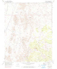 Caliente NW Nevada Historical topographic map, 1:24000 scale, 7.5 X 7.5 Minute, Year 1970