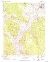 Caliente Nevada Historical topographic map, 1:24000 scale, 7.5 X 7.5 Minute, Year 1970