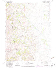 California Mtn. Nevada Historical topographic map, 1:24000 scale, 7.5 X 7.5 Minute, Year 1971