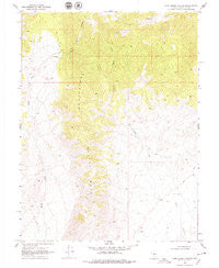 Camp Creek Canyon Nevada Historical topographic map, 1:24000 scale, 7.5 X 7.5 Minute, Year 1969