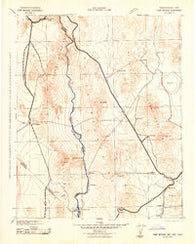 Camp Mohave Arizona Historical topographic map, 1:250000 scale, 1 X 1 Degree, Year 1942