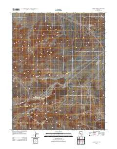 Candelaria Nevada Historical topographic map, 1:24000 scale, 7.5 X 7.5 Minute, Year 2011