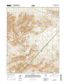 Candelaria Nevada Current topographic map, 1:24000 scale, 7.5 X 7.5 Minute, Year 2014