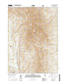 Capitol Peak Nevada Current topographic map, 1:24000 scale, 7.5 X 7.5 Minute, Year 2015