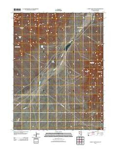 Carico Lake South Nevada Historical topographic map, 1:24000 scale, 7.5 X 7.5 Minute, Year 2012