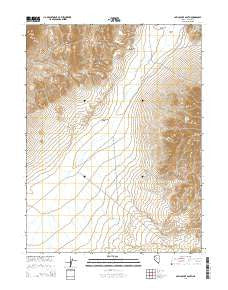 Carico Lake South Nevada Current topographic map, 1:24000 scale, 7.5 X 7.5 Minute, Year 2014