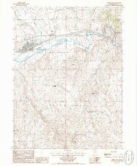 Carlin East Nevada Historical topographic map, 1:24000 scale, 7.5 X 7.5 Minute, Year 1985