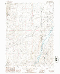 Carlin West Nevada Historical topographic map, 1:24000 scale, 7.5 X 7.5 Minute, Year 1985