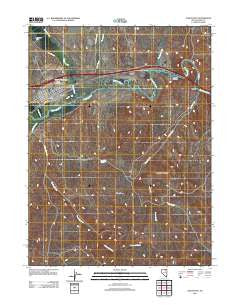 Carlin East Nevada Historical topographic map, 1:24000 scale, 7.5 X 7.5 Minute, Year 2012