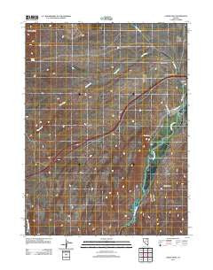 Carlin West Nevada Historical topographic map, 1:24000 scale, 7.5 X 7.5 Minute, Year 2012