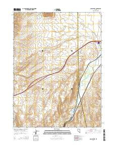 Carlin West Nevada Current topographic map, 1:24000 scale, 7.5 X 7.5 Minute, Year 2014