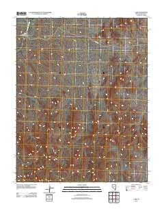 Carp Nevada Historical topographic map, 1:24000 scale, 7.5 X 7.5 Minute, Year 2012