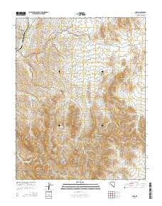 Carp Nevada Current topographic map, 1:24000 scale, 7.5 X 7.5 Minute, Year 2014