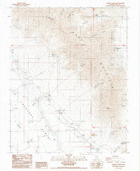 Carrara Canyon Nevada Historical topographic map, 1:24000 scale, 7.5 X 7.5 Minute, Year 1987