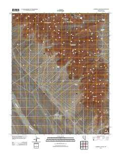 Carrara Canyon Nevada Historical topographic map, 1:24000 scale, 7.5 X 7.5 Minute, Year 2012