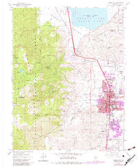 Carson City Nevada Historical topographic map, 1:24000 scale, 7.5 X 7.5 Minute, Year 1968
