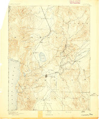 Carson Nevada Historical topographic map, 1:125000 scale, 30 X 30 Minute, Year 1893