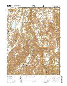 Carters Station Nevada Current topographic map, 1:24000 scale, 7.5 X 7.5 Minute, Year 2014