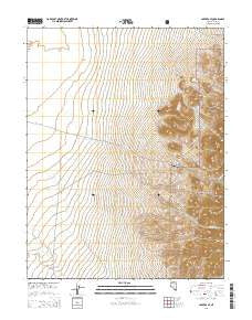 Carvers SE Nevada Current topographic map, 1:24000 scale, 7.5 X 7.5 Minute, Year 2014