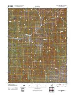 Cattle Camp Spring Nevada Historical topographic map, 1:24000 scale, 7.5 X 7.5 Minute, Year 2012