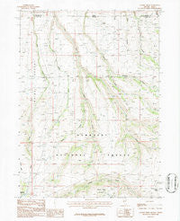 Caudle Creek Nevada Historical topographic map, 1:24000 scale, 7.5 X 7.5 Minute, Year 1986