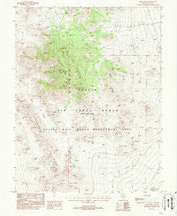 Cedar Pass Nevada Historical topographic map, 1:24000 scale, 7.5 X 7.5 Minute, Year 1988