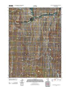 Cedar Mountain Draw Nevada Historical topographic map, 1:24000 scale, 7.5 X 7.5 Minute, Year 2012