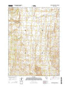 Cedar Mountain Draw Nevada Current topographic map, 1:24000 scale, 7.5 X 7.5 Minute, Year 2014