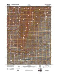 Cedar Ridge Nevada Historical topographic map, 1:24000 scale, 7.5 X 7.5 Minute, Year 2012