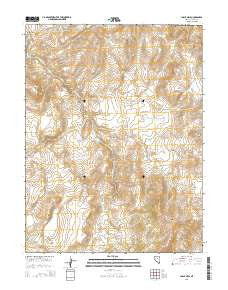 Chalk Hills Nevada Current topographic map, 1:24000 scale, 7.5 X 7.5 Minute, Year 2014