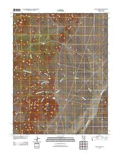 Chaos Creek Nevada Historical topographic map, 1:24000 scale, 7.5 X 7.5 Minute, Year 2012