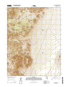 Chaos Creek Nevada Current topographic map, 1:24000 scale, 7.5 X 7.5 Minute, Year 2014