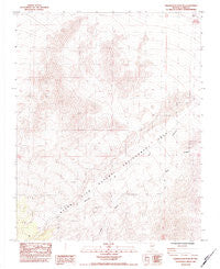 Charleston Peak NE Nevada Historical topographic map, 1:24000 scale, 7.5 X 7.5 Minute, Year 1984