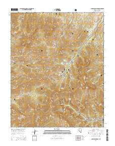 Charleston Peak Nevada Current topographic map, 1:24000 scale, 7.5 X 7.5 Minute, Year 2014