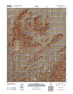 Charleston Peak NE Nevada Historical topographic map, 1:24000 scale, 7.5 X 7.5 Minute, Year 2012