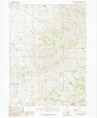 Chicken Creek Summit Nevada Historical topographic map, 1:24000 scale, 7.5 X 7.5 Minute, Year 1987