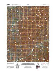 Chicken Creek Summit Nevada Historical topographic map, 1:24000 scale, 7.5 X 7.5 Minute, Year 2012