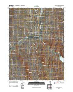 Chicken Springs Nevada Historical topographic map, 1:24000 scale, 7.5 X 7.5 Minute, Year 2012