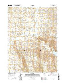 Chicken Springs Nevada Current topographic map, 1:24000 scale, 7.5 X 7.5 Minute, Year 2014