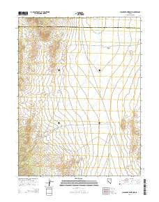 Chin Creek Reservoir Nevada Current topographic map, 1:24000 scale, 7.5 X 7.5 Minute, Year 2014