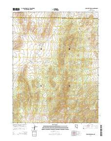 Chin Creek Spring Nevada Current topographic map, 1:24000 scale, 7.5 X 7.5 Minute, Year 2014